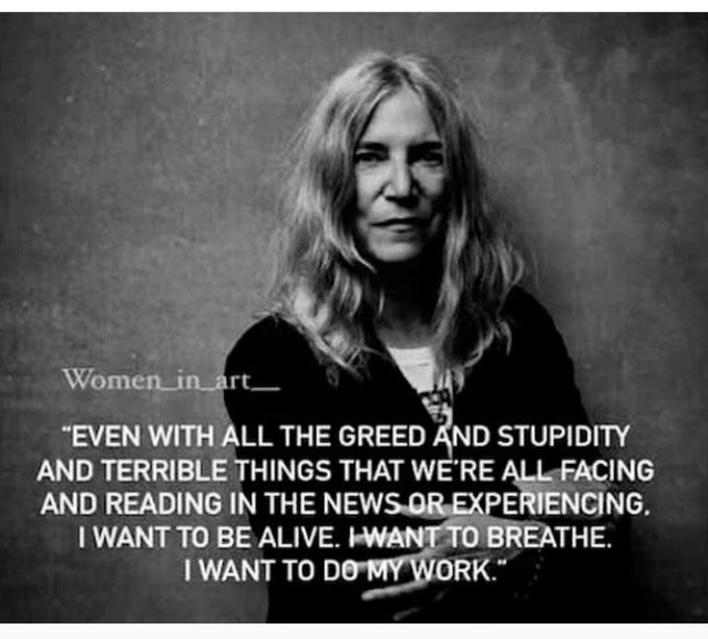 Thus spoke #PattiSmith.