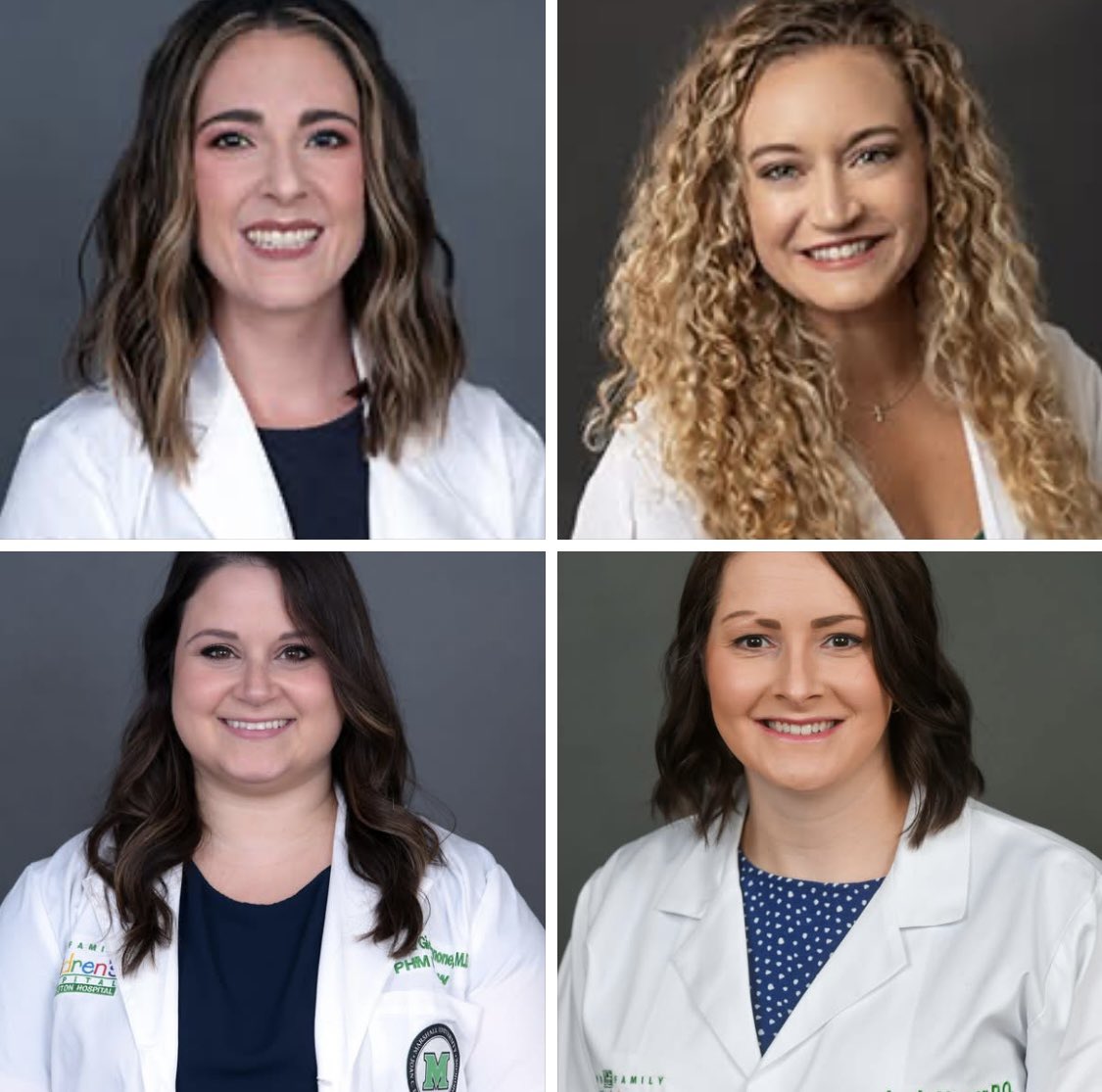 Congrats to Marshall pediatric PHM fellowship graduates on achieving a 100% board pass rate Lauren Tufts, MD (2023) and Madison Anderson, MD (2024), as well as Francesca Giovannone, MD (2023) and Jamie Vernor, DO (2024).