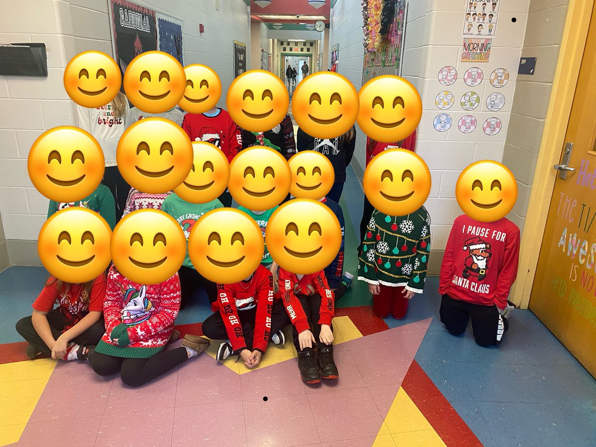 cchaffman71's tweet photo. We had a great time wearing our favorite holiday sweater or Christmas attire!  I love my classroom and kiddos so much! @KEDCGrants @KyCharge @KedcARTS 
#joythrougharts https://t.co/rNfLnKTmWH