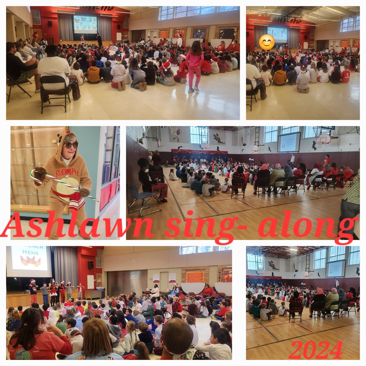 Ashlawn Eagles (@ashlawneagles) on Twitter photo Ashlawn 2024 winter sing-along! We had a special guest today from Rudolph, the Red-Nosed Reindeer! 🎅🎶 Wishing you the warmest and happiest of holidays! ❤️🎄🎁 #Holidays #Christmas #SingAlong #Ashlawn #Rudolph
<a href="/Ash_Counselor/">Cindy Skinner (she/her)</a> <a href="/ashlawnitc/">@AshlawnITC</a> <a href="/AshlawnESLteach/">Dana Crepeau</a> Ashlawn 2024 winter sing-along! We had a special guest today from Rudolph, the Red-Nosed Reindeer! 🎅🎶 Wishing you the warmest and happiest of holidays! ❤️🎄🎁 #Holidays #Christmas #SingAlong #Ashlawn #Rudolph
<a href="/Ash_Counselor/">Cindy Skinner (she/her)</a> <a href="/ashlawnitc/">@AshlawnITC</a> <a href="/AshlawnESLteach/">Dana Crepeau</a>