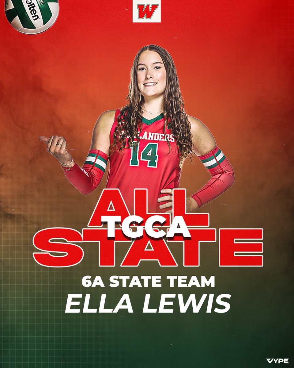 Congratulations Ella‼️Only 50 girls across the state (6a) are selected for this honor. Proud of you🙌🏼👏🏼🙌🏼