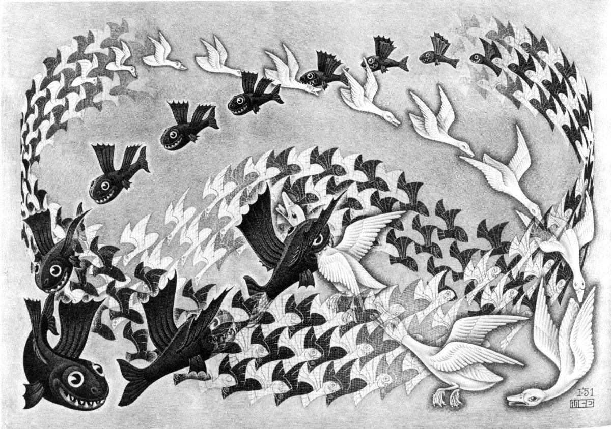 artistescher's tweet photo. Predestination #artbots #escher https://t.co/AQ4Pn92KoC