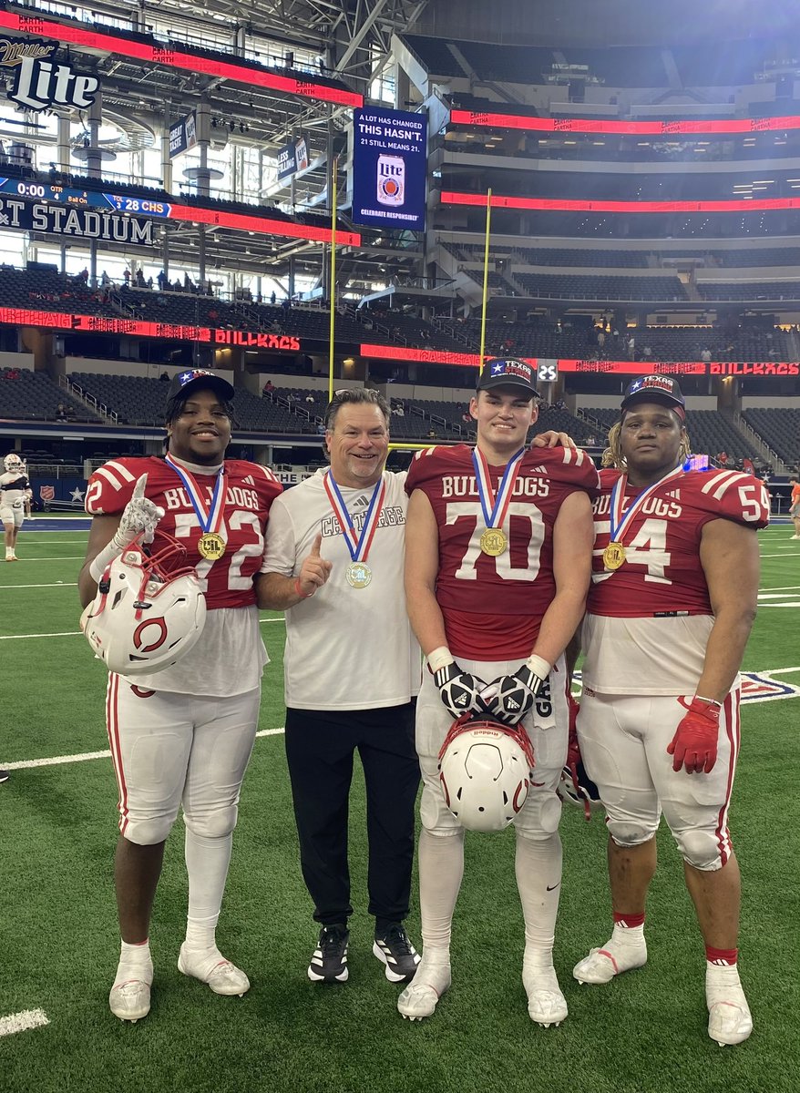 Been a long road!  Dawgs Dline #4x4! "Big, Physical, Fast, Athletic!"