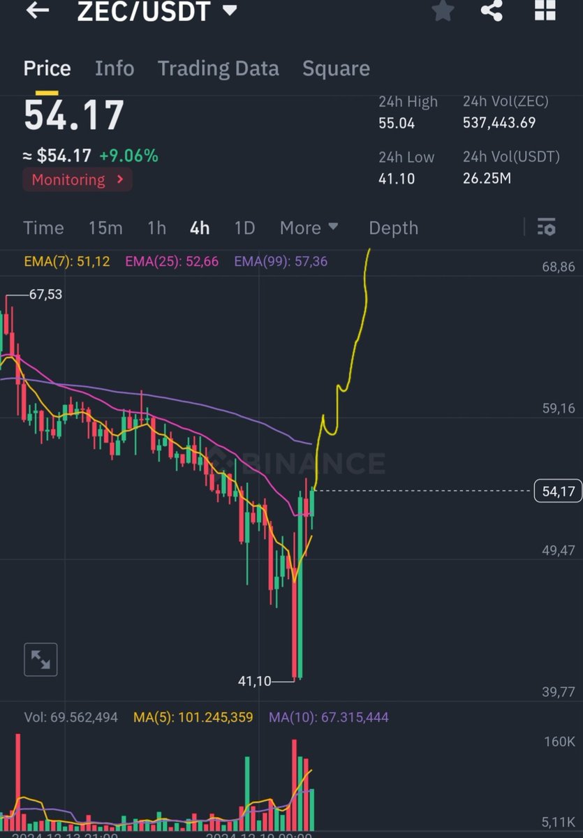 CryptoWizardd's tweet photo. $zec https://t.co/6HN0AjQ4zS