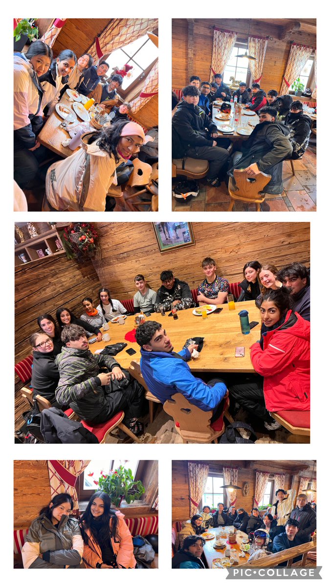 One of the best things about skiing… lunch! #livingourbestlives especially when your instructors know all the best places on the mountain!