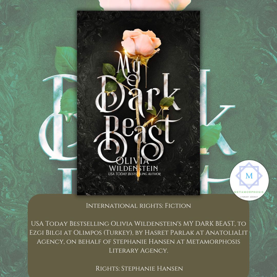 Congratulations! USA Today Bestselling Olivia Wildenstein's MY DARK BEAST, to Ezgi Bilgi at Olimpos (Turkey), by Hasret Parlak at AnatoliaLit Agency, on behalf of Stephanie Hansen at Metamorphosis Literary Agency. <a href="/olimposyayin/">Olimpos Yayınları</a> <a href="/AnatoliaLitAgen/">AnatoliaLit Agency</a> <a href="/OWildWrites/">OliviaWildenstein</a> #MyDarkBeast