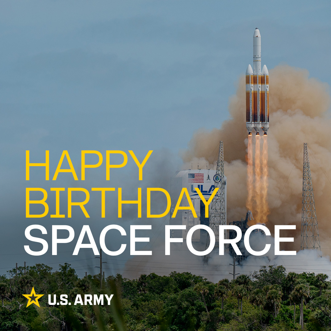 Join us in wishing a Happy 5th Birthday to the @SpaceForceDoD. 🚀 

Happy birthday #SpaceForce! 

#SpaceForceBday #SemperSupra