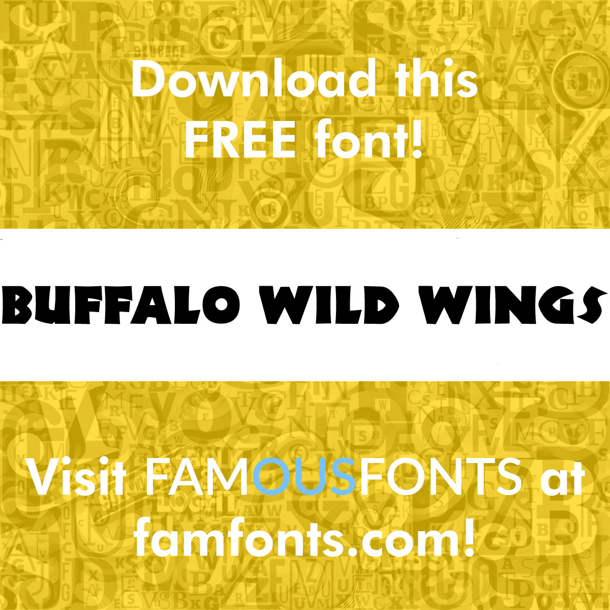 famfonts's tweet photo. The Neuland #font can be found all over the place, and one example is in the #BuffaloWildWings logo. Download a FREE version at Famous #Fonts by visiting https://t.co/zJbgeEOWRv!

#Bdubs #BuffaloWings #typography #design #fontstyle #graphicdesign https://t.co/aUjrzpQrhD