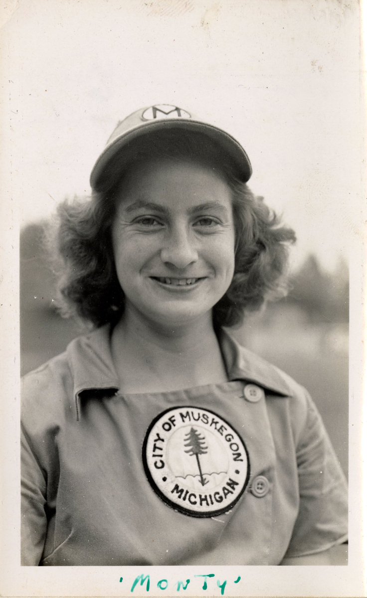 zachkeith's tweet photo. teams in her 8 seasons as a pro for the Muskegon and Kalamazoo Lassies. These photos and poster are from her collection. A poster, a photo of her and Dorothy “Mac” Maguire, Chattanoogan teammate Dorothy “Monty” Montgomery, and the team at 1947 Spring Training in Havana, Cuba. https://t.co/WDHHN3n8Lm