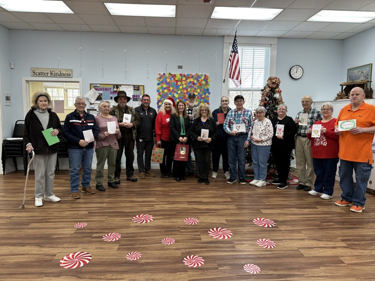 What a pleasure to spend some time with the seniors at the Senior Center delivering Christmas cards with Mrs. Meka and Mr. Hogrefe!