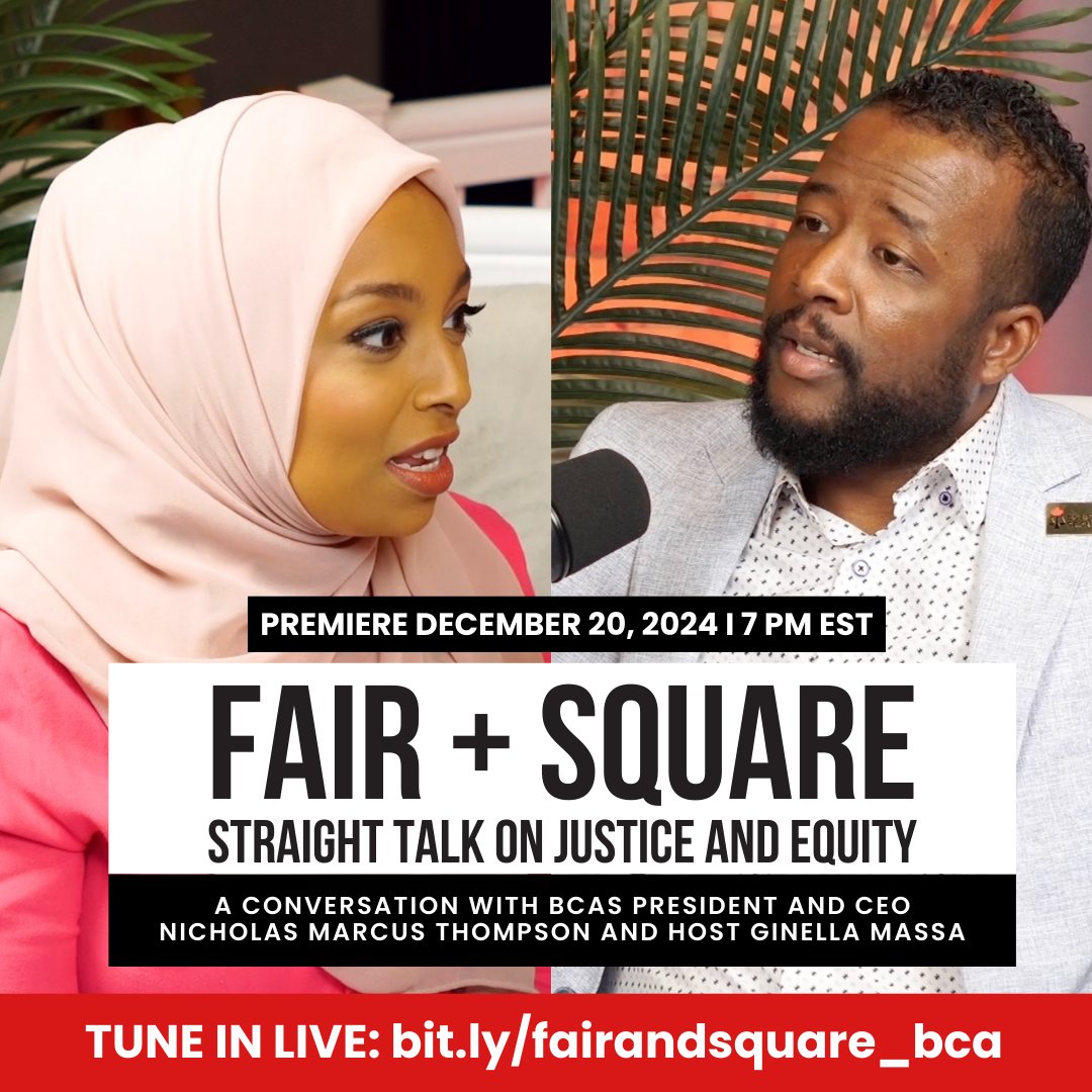Black Class Action Secretariat (@blackclassactn) on Twitter photo TONIGHT at 7 PM EST: Fair + Square premieres!
<a href="/meetNMT/">Nicholas Marcus Thompson</a> & <a href="/GinellaMassa/">Ginella Massa</a> discuss the fight for justice, barriers Black public service workers face, and what’s at stake for future generations.
Watch here live @ 7: bit.ly/fairandsquare_…
#BlackClassAction #JusticeForWorkers TONIGHT at 7 PM EST: Fair + Square premieres!
<a href="/meetNMT/">Nicholas Marcus Thompson</a> & <a href="/GinellaMassa/">Ginella Massa</a> discuss the fight for justice, barriers Black public service workers face, and what’s at stake for future generations.
Watch here live @ 7: bit.ly/fairandsquare_…
#BlackClassAction #JusticeForWorkers