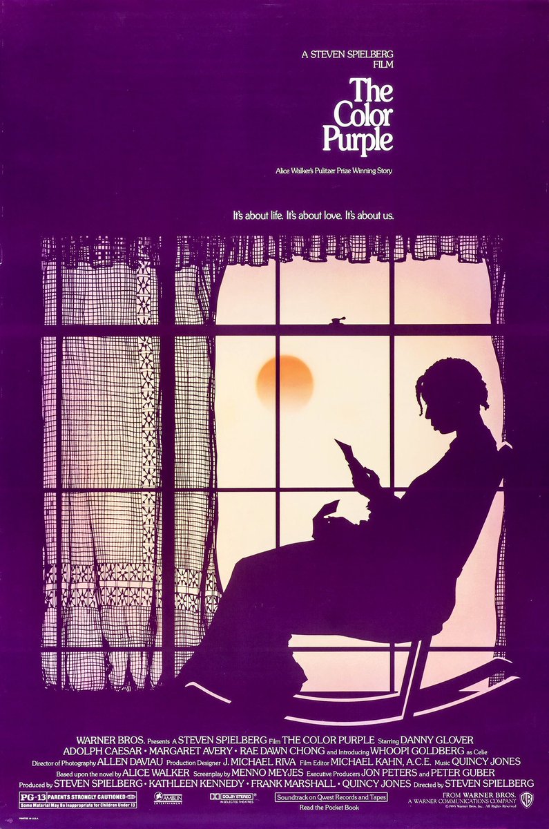 FilmNewsNos's tweet photo. 🎬MOVIE HISTORY: 39 years ago today, December 20, 1985, the movie ‘The Color Purple’ opened in theaters!
#WhoopiGoldberg @mrdannyglover @Oprah #MargaretAvery #AkosuaBusia #AdolphCaesar #WillardPugh #RaeDawnChong #LaurenceFishburne #StevenSpielberg https://t.co/UKlsom5KOS