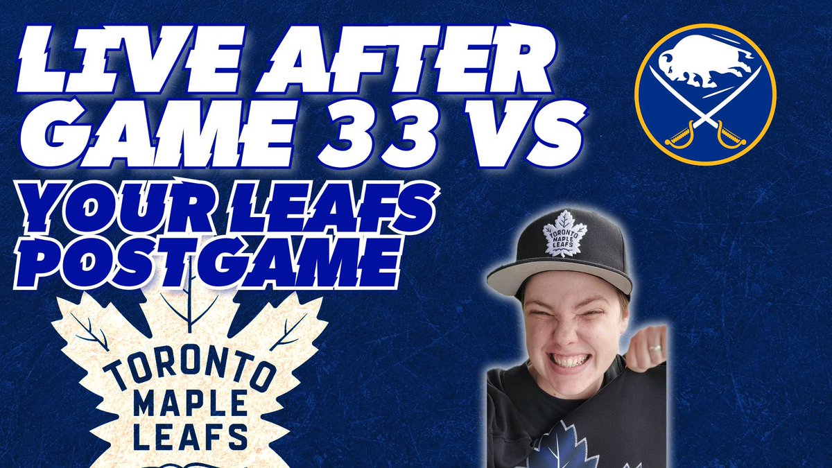 We’ve got a #LeafsForever rematch with the Sabres tonight… will Toronto hand Buffalo their 12th straight loss? 😅
After the game, join <a href="/Laureninthe6ix/">L Williamson</a> for Game Over Toronto at the link in the replies!