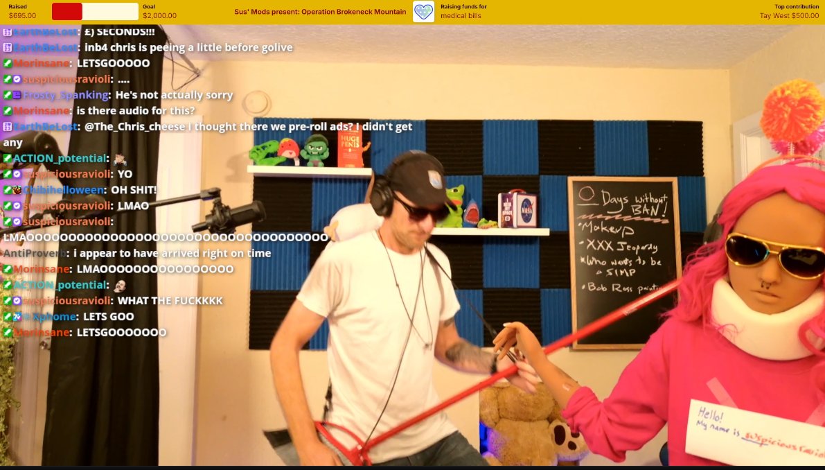 This is the most unhinged shit I've ever been a part of and that is saying A LOT... If you're not in here already, you're missing out... 
-> twitch.tv/the_chris_chee…