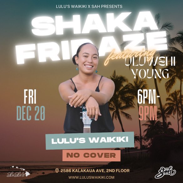 Lulus_Waikiki's tweet image. Happy Aloha Friday! Live music all weekend: #uluuu_y tonight (6-9 PM) &amp;amp; #freddyleone tomorrow (7-10 PM). Enjoy $2 off cocktails during happy hours: 2-4 PM &amp;amp; 10 PM-midnight. Come vibe with us! #Aloha