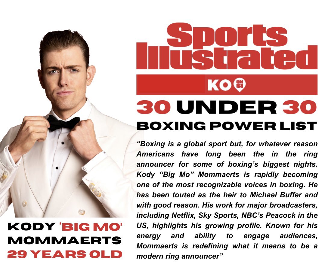 What a way to end the year! Thank you very much to Sports Illustrated for naming me to their Boxing 30Under30 highlighting young people making an impact in the sport. A massive congratulations to the others who made it, the new generation is here! #30under30 #sportsillustrated