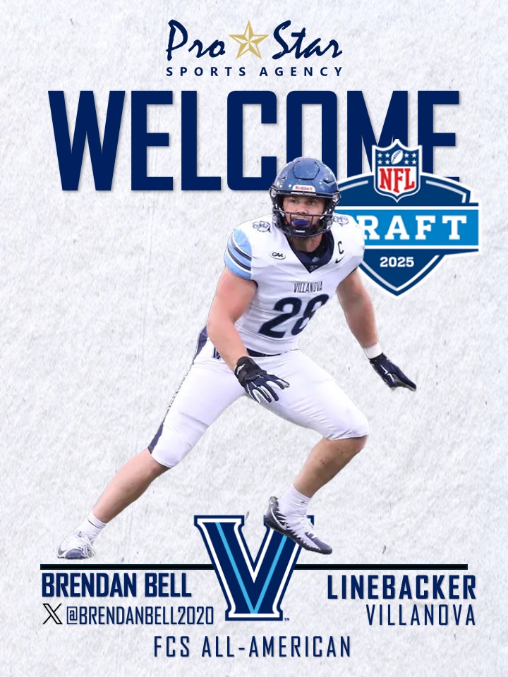 Paul Sheehy (@prostarsports) on Twitter photo A big ProStar welcome to FCS All-American and 1st team all <a href="/CAASports/">Coastal Athletic Association</a> LB, <a href="/BrendanBell2020/">Brendan Bell</a> out of <a href="/NovaFootball/">Villanova Football</a>! Brendan had 126 tackles, 16 TFL, 3 Sacks, 3 FF, 1 INT/TD, a blocked kick...and 2 rushing TD's on his only 2 offensive carries for good measure! He was the Wildcats' A big ProStar welcome to FCS All-American and 1st team all <a href="/CAASports/">Coastal Athletic Association</a> LB, <a href="/BrendanBell2020/">Brendan Bell</a> out of <a href="/NovaFootball/">Villanova Football</a>! Brendan had 126 tackles, 16 TFL, 3 Sacks, 3 FF, 1 INT/TD, a blocked kick...and 2 rushing TD's on his only 2 offensive carries for good measure! He was the Wildcats'