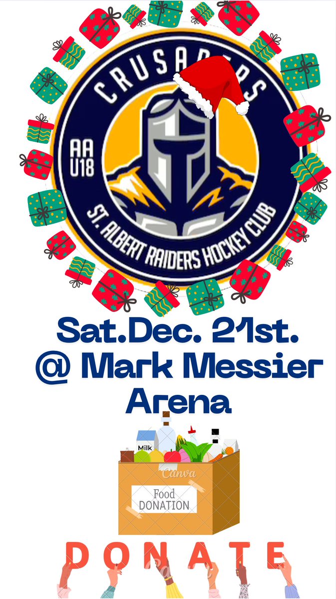 Please bring in a Food Bank Donation and Cheer on your Favourite Raider during Raiders Week!!