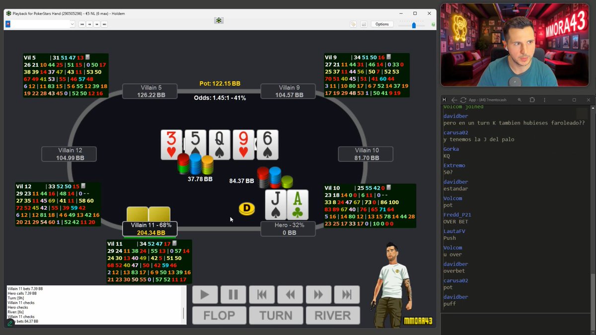 ¡A subir la agresividad toca! 

Ayer dimos la clase de revisión de manos del spot con alumnos "3BP SIN INI (OOP) - JUEGO TURN &amp; RIVER" para cash PRO...

...y hoy "Lineas para OverBluff - CON/SIN INI" en <a href="/mentopoker/">Mentopoker Escuela de Poker 🔴</a> cash BASIC (imagen)