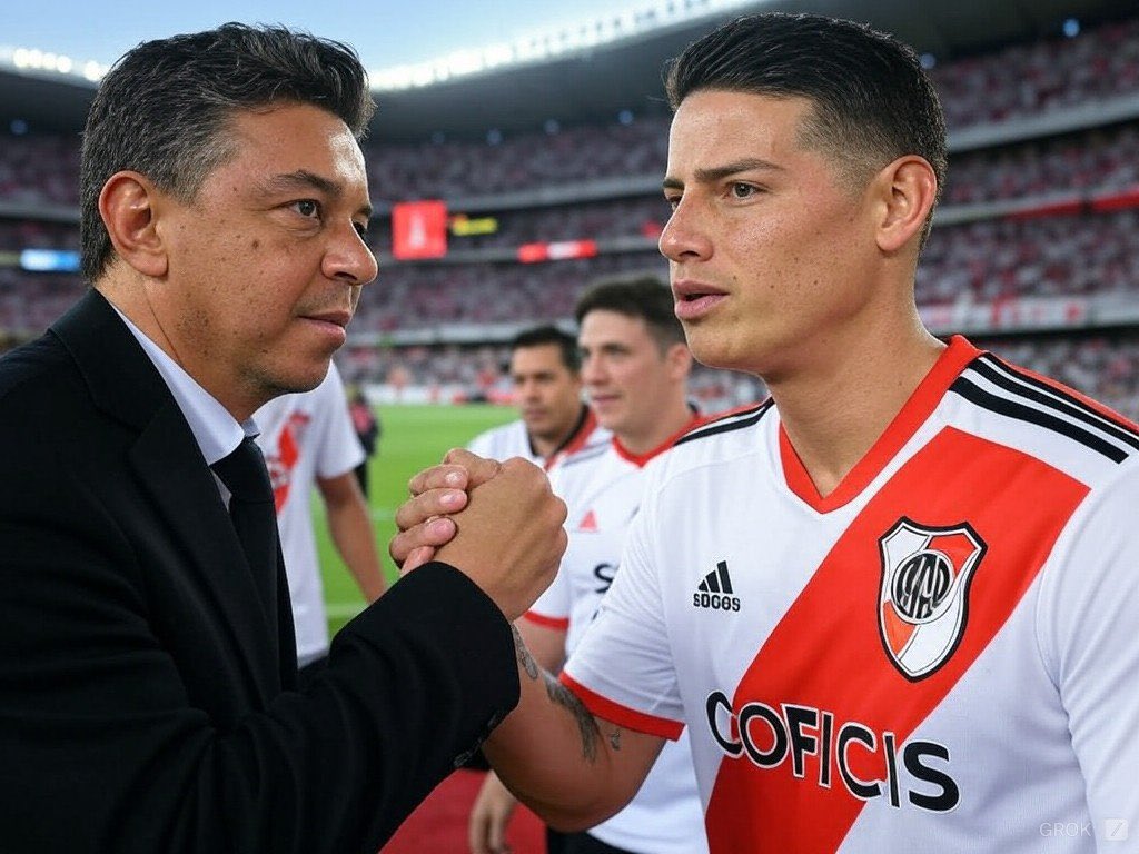 🚨 River va con todo por James Rodriguez. 

Ante la salida inminente de Echeverri, es el jugador apuntado por Marcelo Gallardo. 
El colombiano con pocos minutos en su club español, consideraría viable su regreso a Sudamérica con el plus de jugar el mundial de clubes.