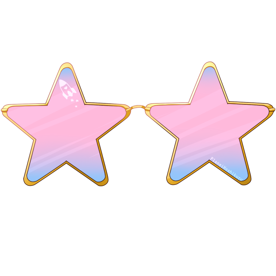 「お誕生日おめでとう!UFOケーキとぷらね専用パリピサングラスをプレゼント #ぷら」|モノ🍎 C100Boothで販売中のイラスト