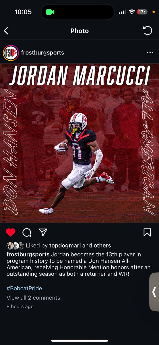 D2 All-American!! 13th player in program history!!