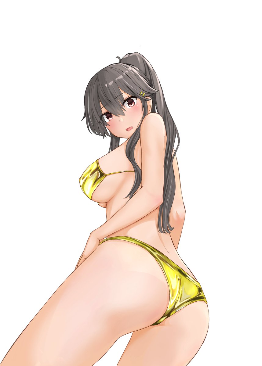 結構前に描いた金ビキ榛名さん 