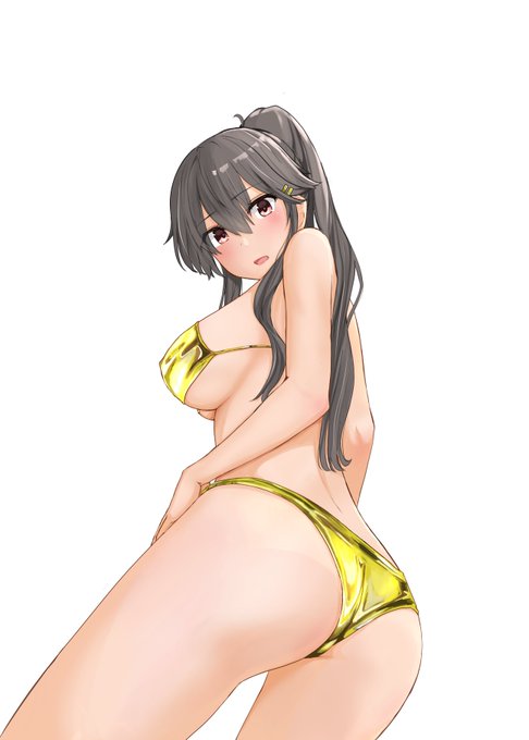 結構前に描いた金ビキ榛名さん 