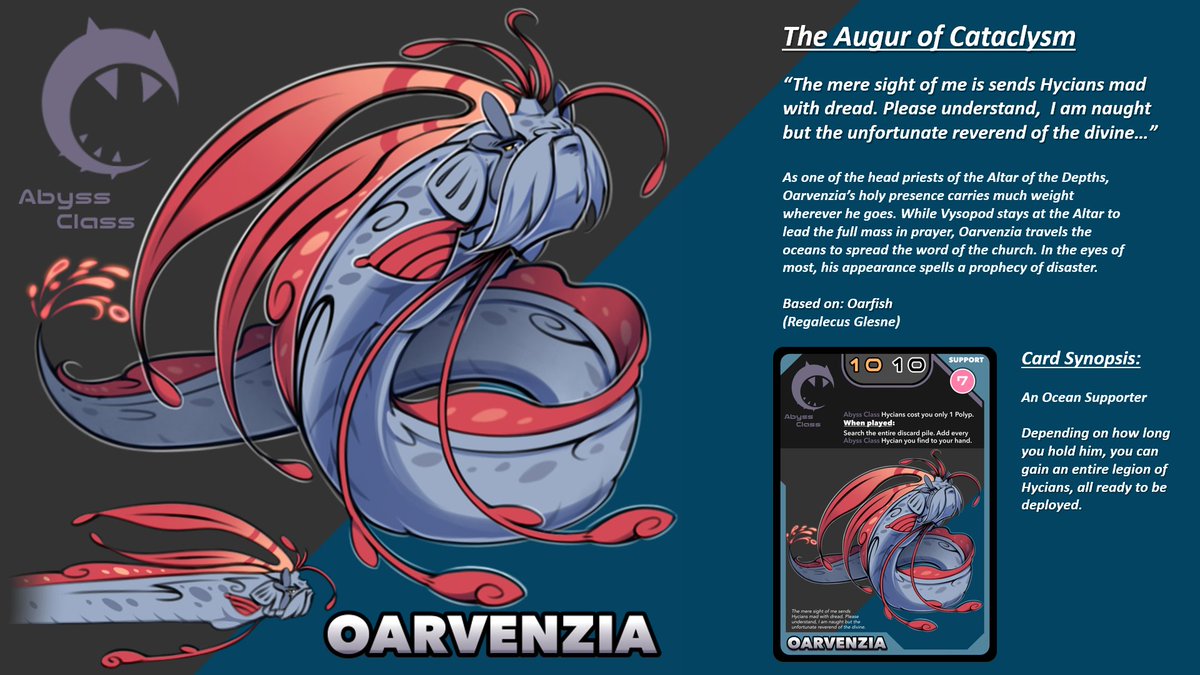 HyciaHub's tweet photo. Lots of colorful and impactful additions to Hycia's roster for this week's batch of characters. It was super enjoyable making every single one of these guys, I can't pick out a favorite! 

#cardgame #tabletopgames #indiegame #kickstartercampaign #crowdfunding #marinebiology https://t.co/JJpCDJIE9o