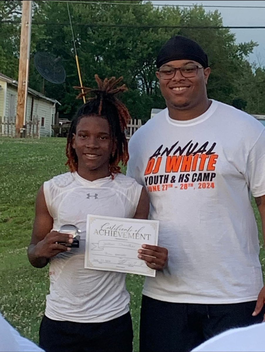 I am thankful to attend the DJ white youth &amp; HS camp. I would also like to thank that whole program. I received the pure athlete award and the MVP of that camp I cannot wait to attend it next year. Thank you DJ White