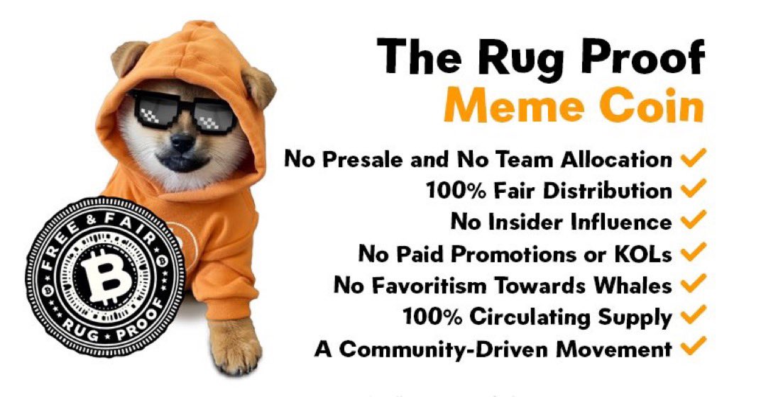 Dir3ctDemocracy's tweet image. Now more than ever, it's a easy decision:  $DOG is a memecoin on $BTC that had its entire supply airdropped to a group of diehard diamond handed hodler's.  Together we are the foundation.  We hold the floor, so you won't get rugged. Join us. #FreeAndFair $DOG #Rugproof $BTC