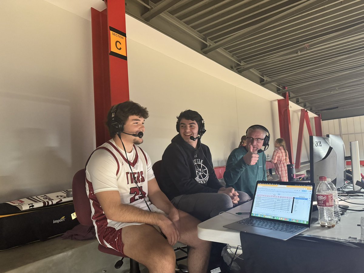 Got to have Luke Owens up to visit with <a href="/RichieOvercash3/">Richie Overcash</a> at half of the girls game tonight. Both squads finished the semester with wins tonight at home! Merry Christmas from TigerTv!