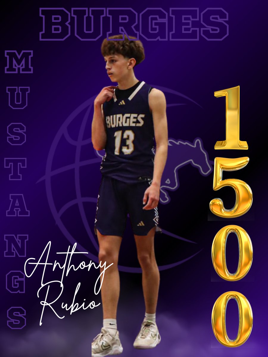 Burges Basketball (@mustang_bball_) on Twitter photo Anthony 1500 and counting Congratulations to <a href="/Anthonyy_Rubio/">Anthony Rubio</a> on surpassing 1500 career points. More to come !!!!
#IOB #Culture Anthony 1500 and counting Congratulations to <a href="/Anthonyy_Rubio/">Anthony Rubio</a> on surpassing 1500 career points. More to come !!!!
#IOB #Culture