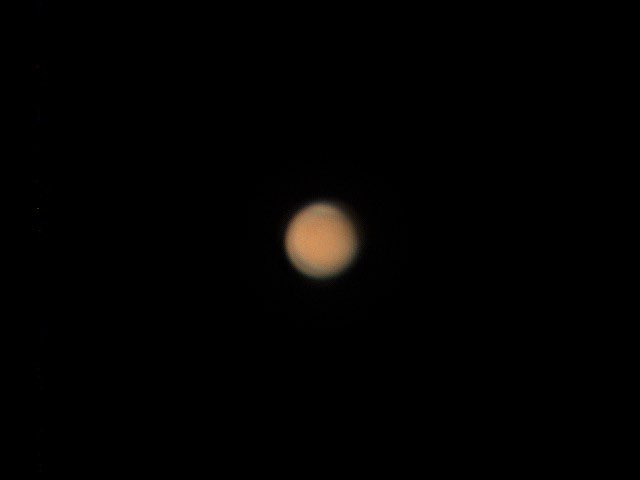 cha_sen's tweet photo. 今朝の火星。
模様は写りませんでしたが、前回の12月1日より、輪郭がはっきりした画像になりました。この20日間で見かけも大きくなり、来月の最接近が楽しみです。
撮影:2024年12月21日5時41分
MAK127+ ASI224MC + 2.5倍バロー
#天体写真 #火星 #mak127 #惑星写真 #Mars #skymax127 https://t.co/d8rODUKfC6