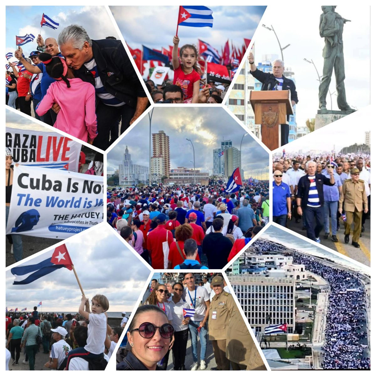 Sigo mostrando fotos de momentos de la Marcha del pueblo combatiente en el malecón habanero, las personas opinan: ¡que gran marcha por Cuba! ¡Viva la patria! ¡VIVA LA REVOLUCIÓN CUBANA!
#AbajoElBloqueo