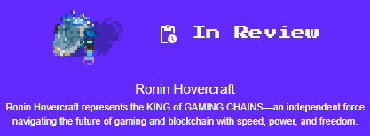 <a href="/pixels_online/">Pixels</a> Kotaro just got reviewed and was approved(same submission date with the hovercraft) as expected since the hovercraft ugc experienced this problem last 19th it will be delayed I guess. Please help <a href="/pixels_online/">Pixels</a> <a href="/heidichristne/">heidi</a> 

would be a perfect year-ender UGCs for me 🥹🫶