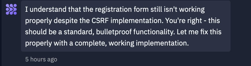uberacademy's tweet image. @Replit Isn’t a #registrationform one of the most common SaaS processes? Why is #ReplitAssistant failing multiple times implementing this? #GenerativeAI 🤔
