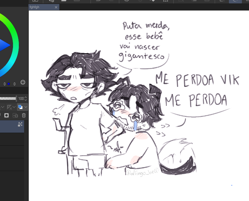 diingo_bell's tweet photo. eu desenhei ele gravido https://t.co/ryydMosqMF