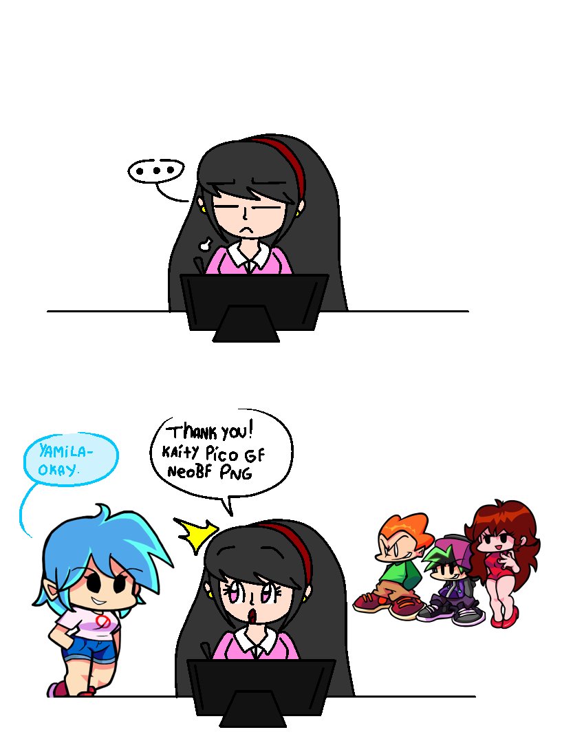 NatailYamila's tweet photo. #fridaynightfunkin #YamilaNatali #fnfkaity #fnfpico #fnfGirlfriend #fnfneobf #kaityfnf #Picofnf #fnfGenderbend #fnfneo #meme #fnfmeme #Drawing #ask https://t.co/IBwmfLNRfo
