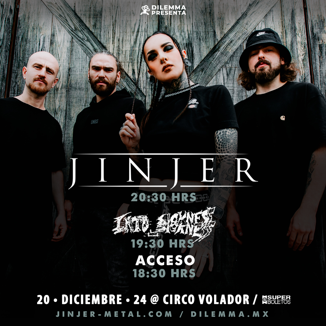 BBeat105's tweet photo. Hoy es el show de @jinjerofficial en el @circovolador
Acá les dejamos los horarios
Puertas - 18:30 hrs
#IntoSickness - 19:30 hrs
@jinjerofficial - 20:30 hrs
A quiénes veremos por allá?
@dilemmamx
#StayBlast
#BlastBeat105 https://t.co/6XP7iEqeru