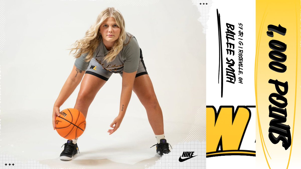 Bailee Smith is the 39th player in West Liberty women's basketball history to reach 1,000 career points. Congratulations Bailee !!!! #GoWLU | #TopperNation