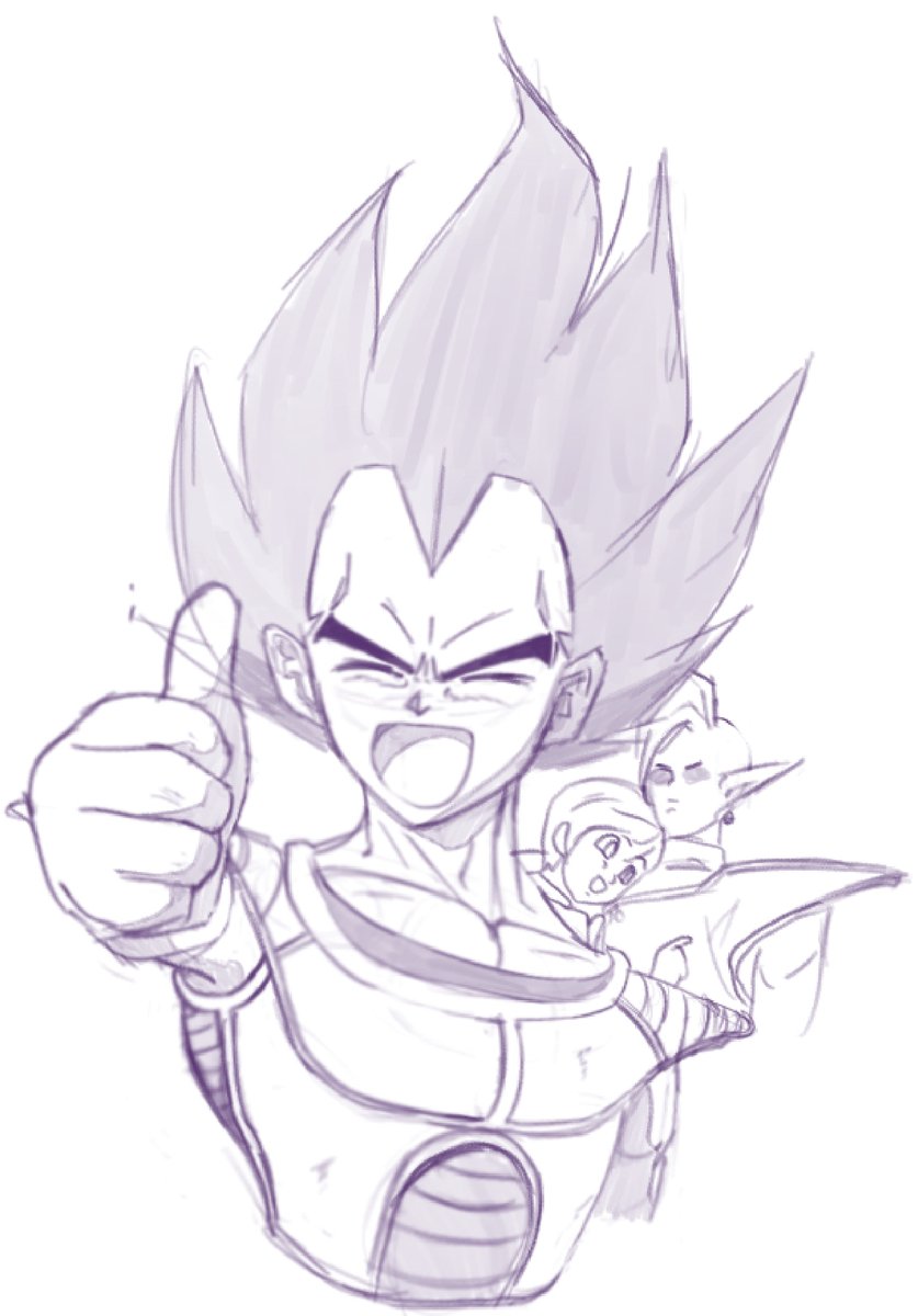 I'm proud of Vegeta, he looks so happy :D