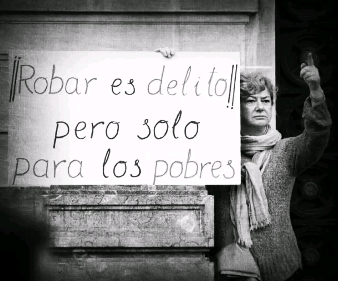 “Robar es delito pero solo para los pobres” 🖤🔗

Gracias por la foto Anna Jazza 💜🤗
