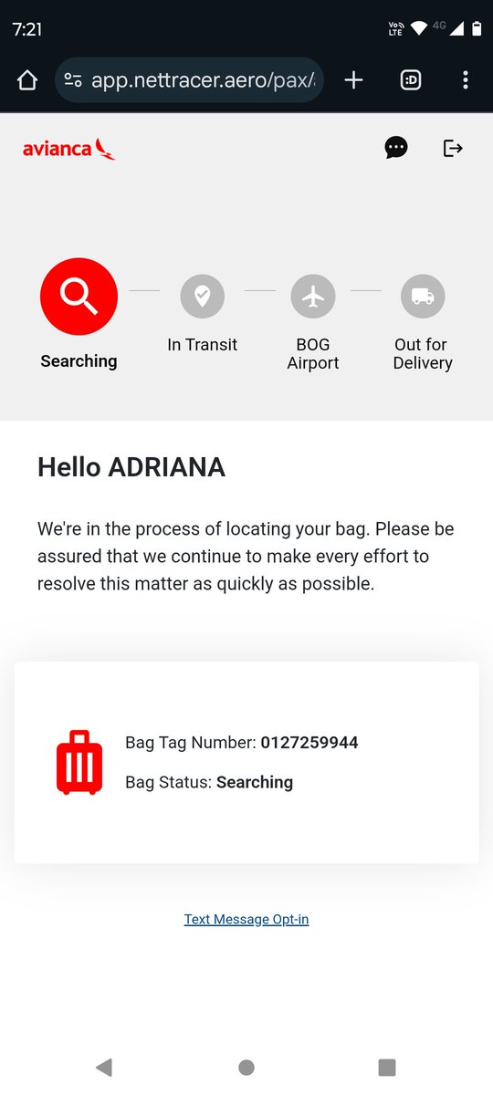 adribo81's tweet photo. @avianca este sigue siendo de status de mi maleta y en sus canales nadie responde!!!! Hasta cuándo tanto abuso???? https://t.co/tqhFZPuNqX