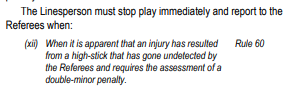 Technostar98's tweet photo. @Sportsnet How this what their rulebook says, and it's still called after the goal and the goal is called back is beyond me. If it was a penalty, it should have been blown dead on the spot.
https://t.co/RBvKPFuifC https://t.co/IMzjVSqXOG
