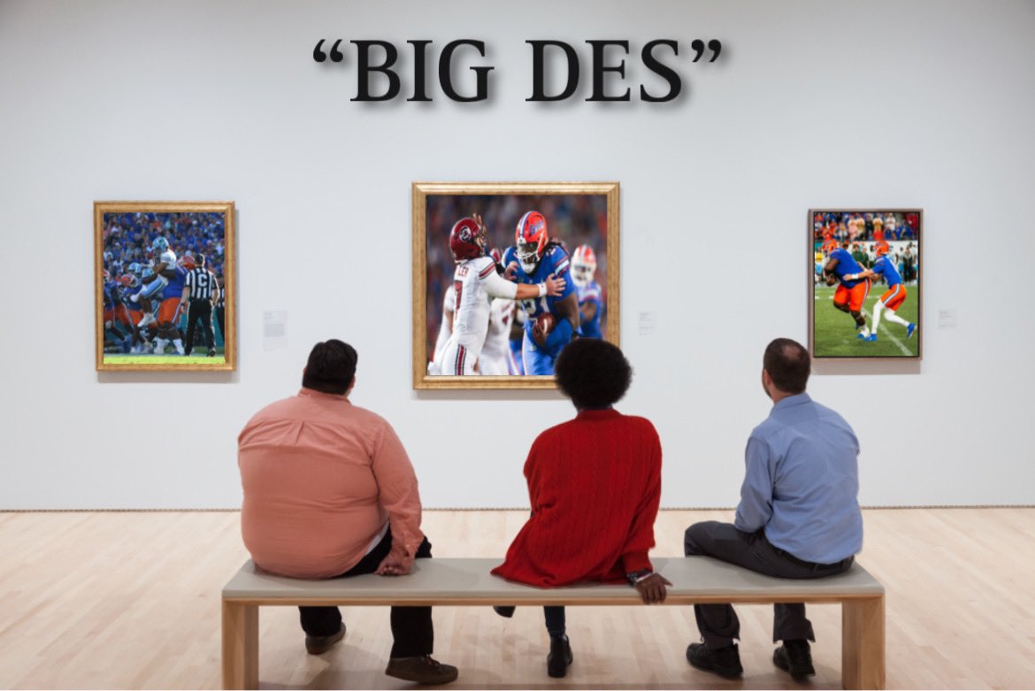 Des has his own exhibit at this point