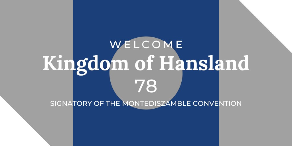 Welcome @hanslandgov, the 78th signatory of the Montediszamble Convention!