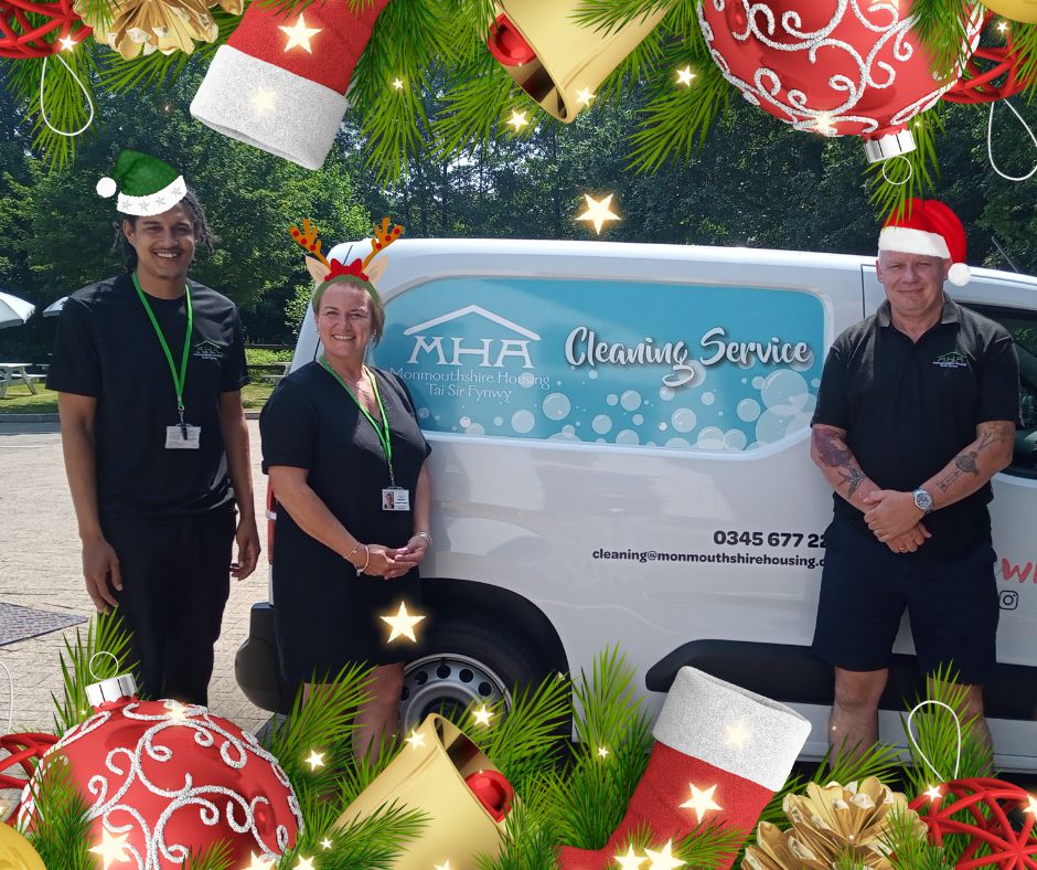 Monmouthshire Housing Association (MHA) (@mon_housing) on Twitter photo Cleaning Announcement!
The final communal cleans of the year will take place on 24th Dec and will restart on 2nd Jan 2025.
Any queries please email cleaning.service@monmouthshirehousing.co.uk. Wishing you a Merry Christmas & a Happy New Year from MHA’s Clean Team! 🥳 Cleaning Announcement!
The final communal cleans of the year will take place on 24th Dec and will restart on 2nd Jan 2025.
Any queries please email cleaning.service@monmouthshirehousing.co.uk. Wishing you a Merry Christmas & a Happy New Year from MHA’s Clean Team! 🥳