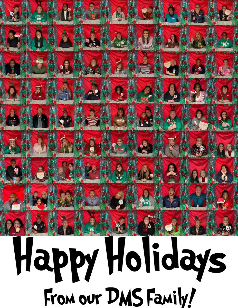 Merry Christmas and Happy New Year from your DMS teachers and staff!