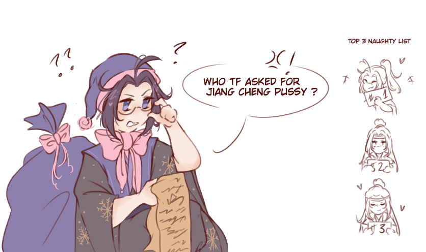 sinnermint's tweet photo. merry crisis jiang cheng https://t.co/bgaQqNDlJH